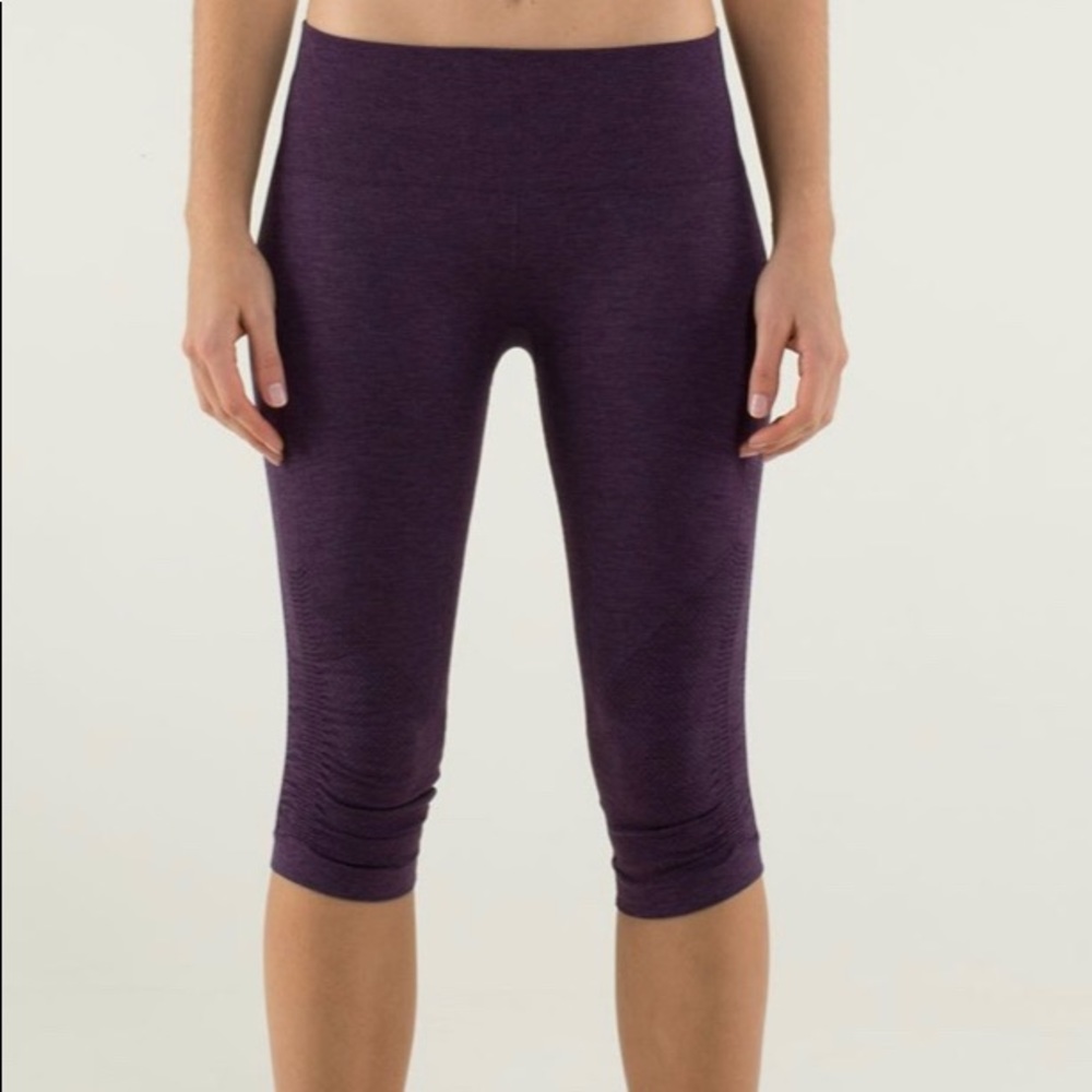 Lululemon In The Flow Crop II Seamless Ruched